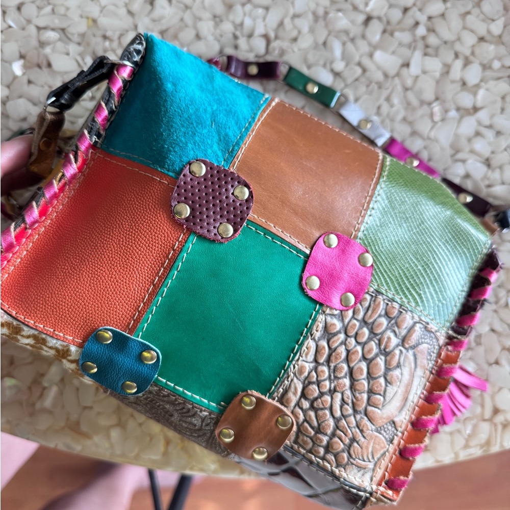 Multicolor Patchwork Women's Bag - image 4